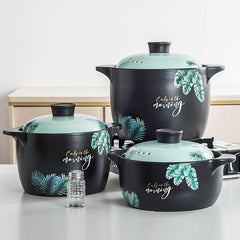 Casserole Stew Pot High Temp Resistant Soup Pot Ceramic Large Casserole
