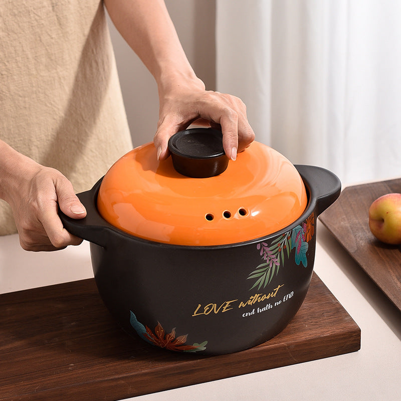 Ceramic Casserole Stew Pot With Cover Braisers Cooking Pot