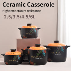 Ceramic Casserole Stew Pot With Cover Braisers Cooking Pot
