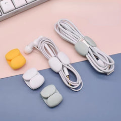 3pcs Silicone Cable Organizer Travel Collector
