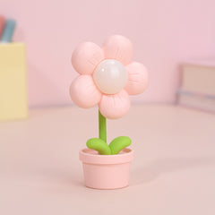 Mini Flower Night Light Bedside Lamp - Creative Desktop Decoration