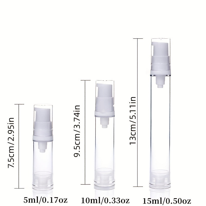 10ml Airless Pump Bottle Travel Cream Pump Bottle Vacuum Dispenser Bottle