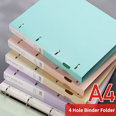 Purple Pink Green A4 Loose leaf Folder 4 Holes