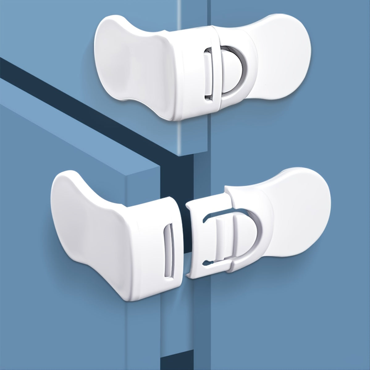 Child Safety Drawer Lock Anti-lock Buckle No Track Safety Buckle