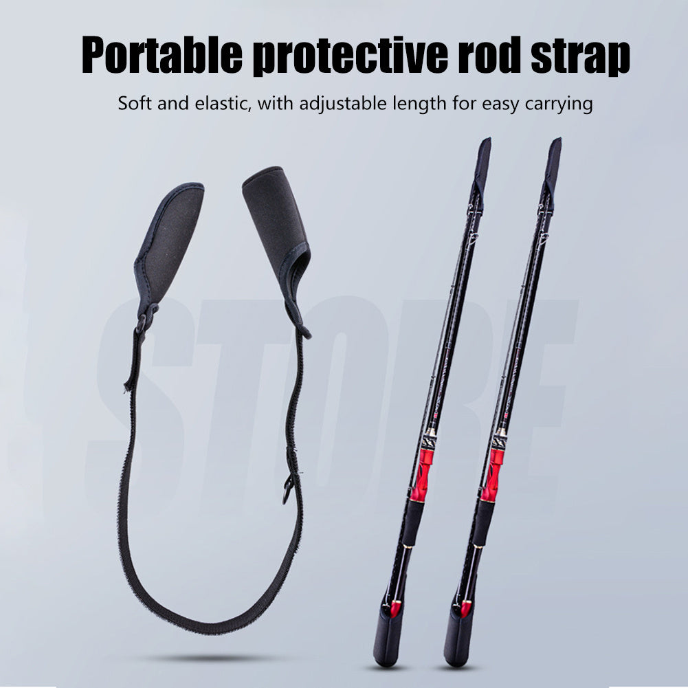 Adjustable Fishing Rod Holder Strap Protective Sleeve
