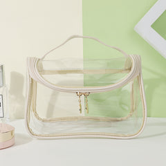 Transparent Waterproof Makeup Bag Clear PVC Cosmetic Bag Portable Toiletry Organ