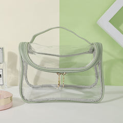 Transparent Waterproof Makeup Bag Clear PVC Cosmetic Bag Portable Toiletry Organ