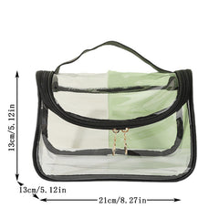 Transparent Waterproof Makeup Bag Clear PVC Cosmetic Bag Portable Toiletry Organ