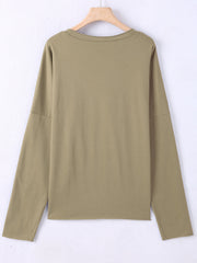 Halloween Horror Print Sweatshirt Long Sleeve Crew Neck Women's Clothing