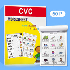 LACHILLY English CVC Words & Phonics Workbook for Kids