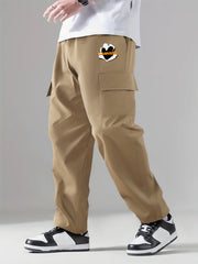 Men's Graphic Print Stretch Cargo Pants for Summer