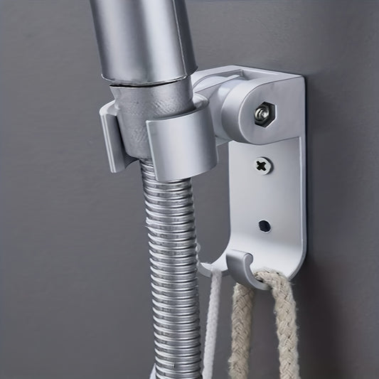 Adjustable Aluminum Shower Bracket Fixed Base Hanging Seat