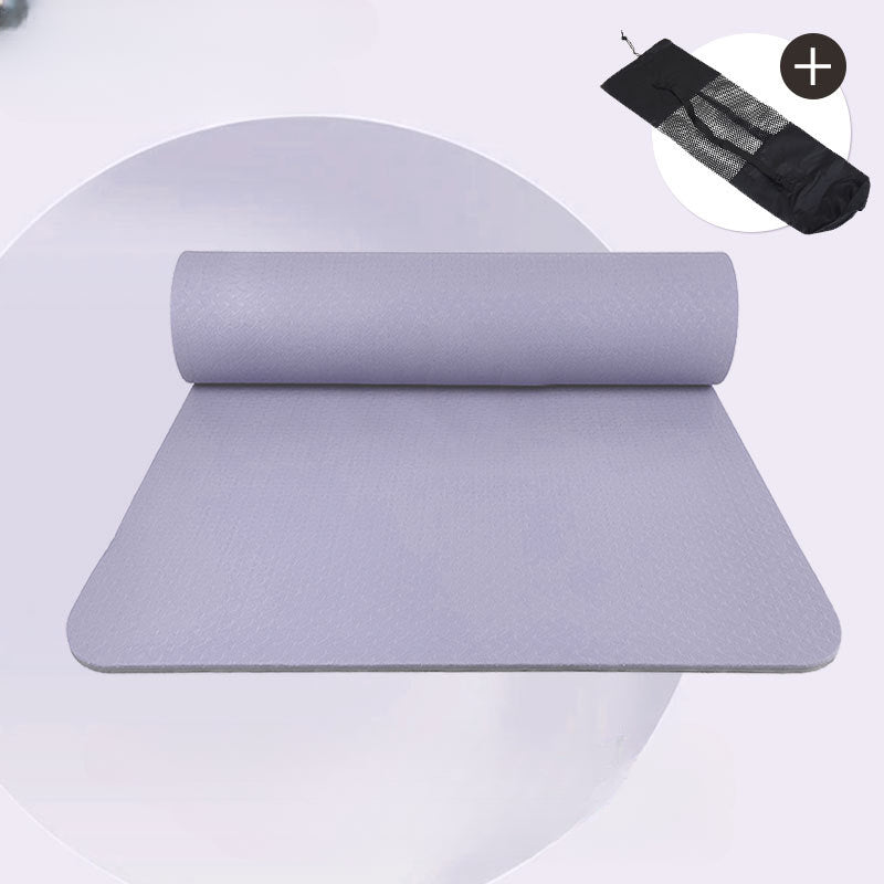 Exercise Yoga Mat Shock Absorption Widen Thickened TPE Mat