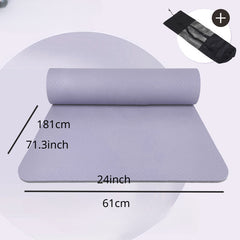 Exercise Yoga Mat Shock Absorption Widen Thickened TPE Mat