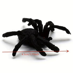 6pcs Scary Spiders Halloween Trick Toys Realistic Plastic Spiders