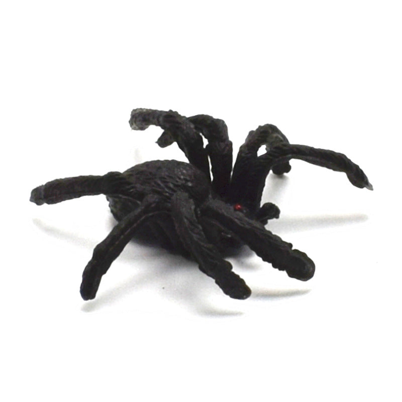 6pcs Scary Spiders Halloween Trick Toys Realistic Plastic Spiders