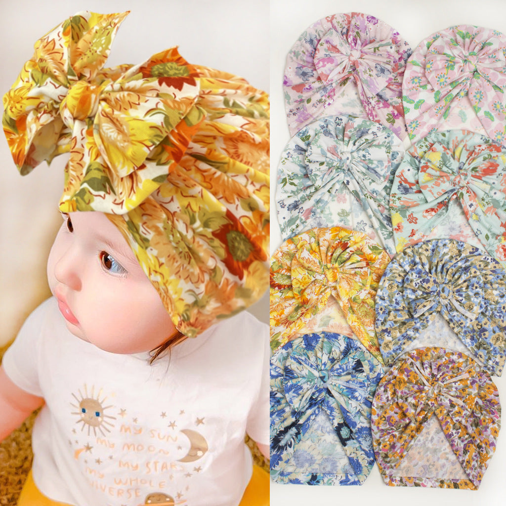 Soft Warm Eopard Pattern Baby Hat With Ball For Baby
