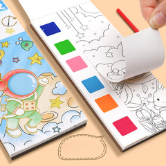 Children's Watercolor Colored Memo & Pigment Graffiti Paper Set
