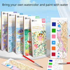 Children's Watercolor Colored Memo & Pigment Graffiti Paper Set