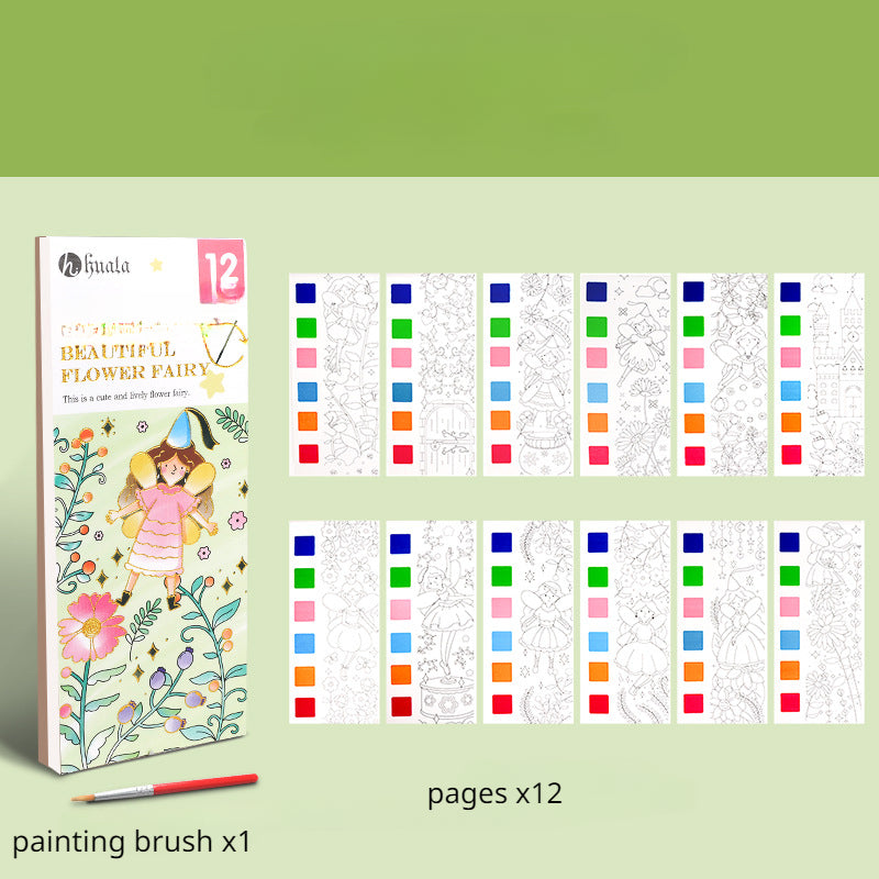Children's Watercolor Colored Memo & Pigment Graffiti Paper Set
