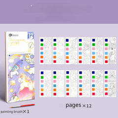 Children's Watercolor Colored Memo & Pigment Graffiti Paper Set