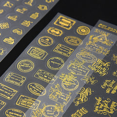Bronzing Sticker Photo Album Decoration Material