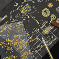 Bronzing Sticker Photo Album Decoration Material