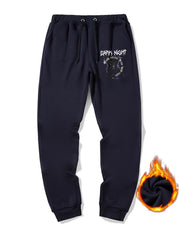 Gothic Dark Night Drawstring Sweatpants Loose Fit Casual Joggers Men