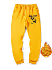 Gothic Dark Night Drawstring Sweatpants Loose Fit Casual Joggers Men