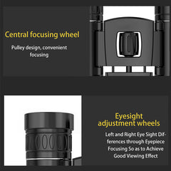Professional HD Portable Binoculars Low Light Night Vision for Bird Watching