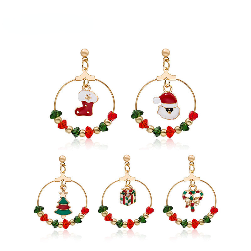Santa Claus Christmas Earrings