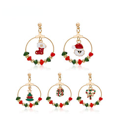 Santa Claus Christmas Earrings
