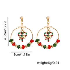 Santa Claus Christmas Earrings