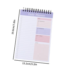 35sheets Daily Planner Notepad Undated Tear Off To Do List Agenda Organizing