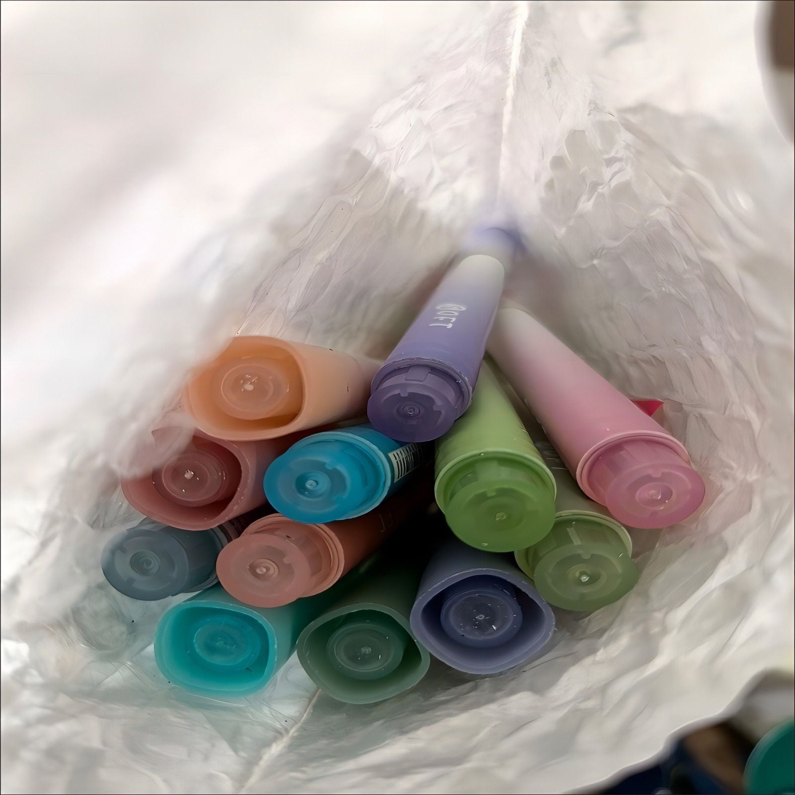 12Pcs Gradient Highlighters Eye Protection Markers Large Capacity