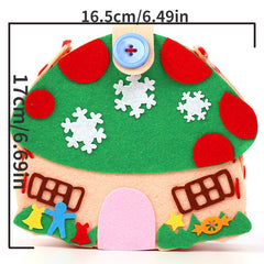 Christmas Gift Bag Kids DIY Craft Kit Candy Bag Holiday Party Props Decoration