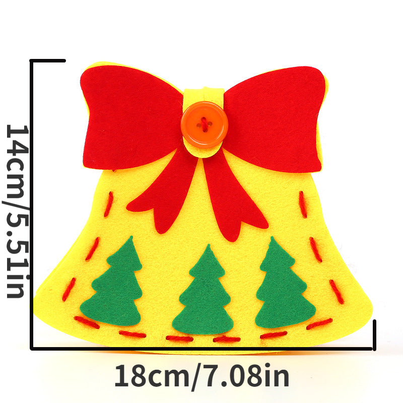 Christmas Gift Bag Kids DIY Craft Kit Candy Bag Holiday Party Props Decoration