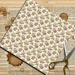8 Sheets Large Size Purple Material Paper Retro Journal Decoration Diy Tools