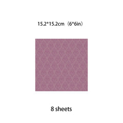 8 Sheets Large Size Purple Material Paper Retro Journal Decoration Diy Tools