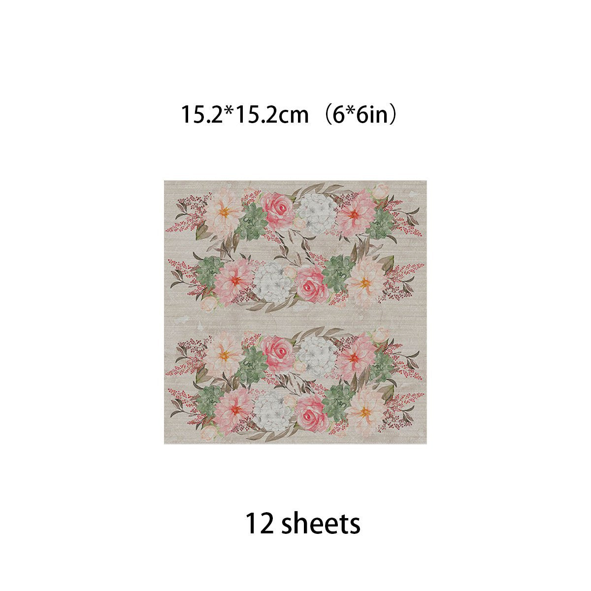 12 Sheets Large Size Material Paper Retro Hand Account Decoration Diy Tools