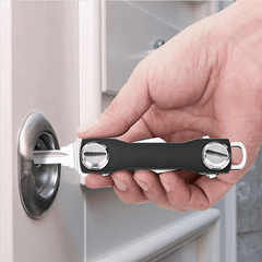 Mini Car Keychain Compact Key Holder Clip Metal