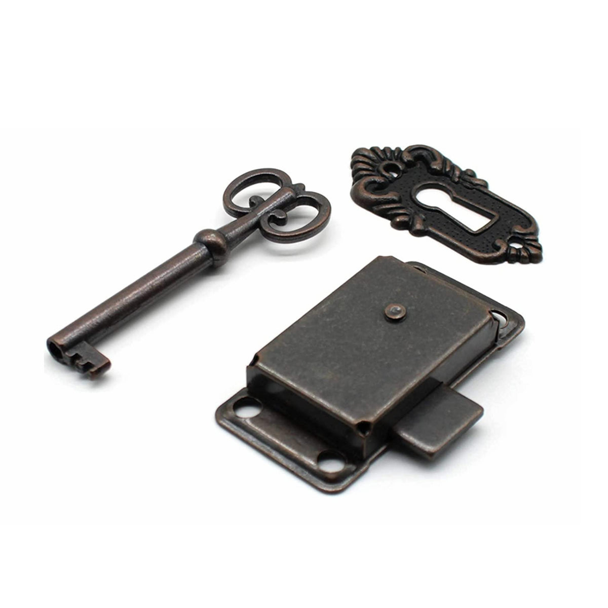 Antique Brass Cabinet Locks for Classic Furniture