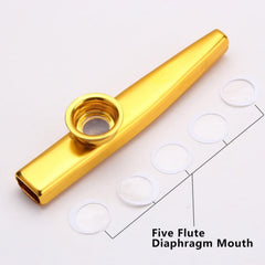 Metal Kazoo Musical Instruments Flutes Diaphragm Mouth Kazoos