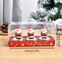 3pcs Christmas Candle Craft Set No Electricity
