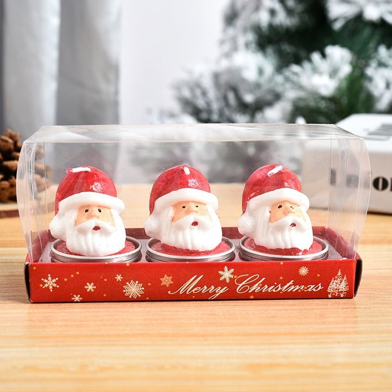 3pcs Christmas Candle Craft Set No Electricity