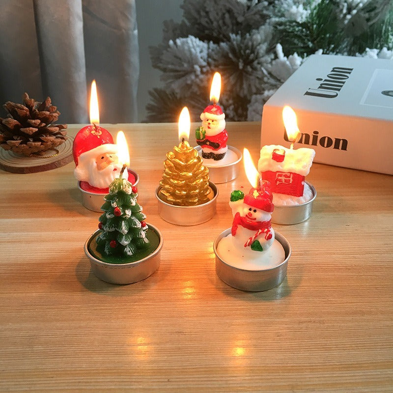 3pcs Christmas Candle Craft Set No Electricity