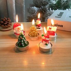 3pcs Christmas Candle Craft Set No Electricity