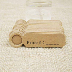 100pcs Baking Small Label DIY Jewelry Material Hangtag Bookmark Gift Card