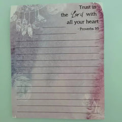 Colorful Flower Memo Notebook Sticky 50 Sheets English Horizontal Sticky