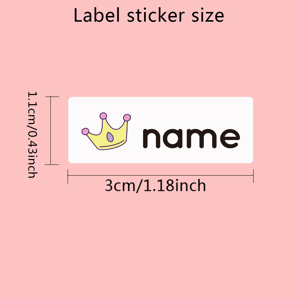Custom Name Tag Stickers Waterproof Personalized Labels for Kids